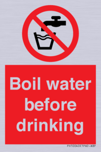 Boil water before drinking